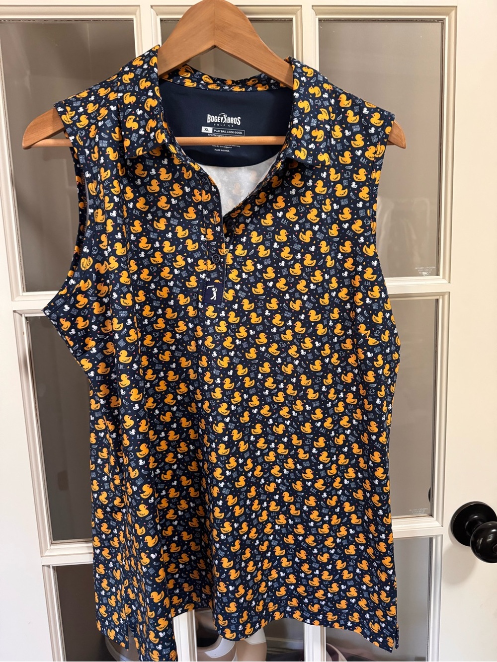 Bogey bros size xl big duck energy sleeveless golf polo